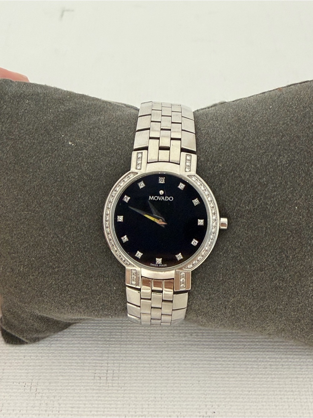 Ladies Movado Faceto 25mm with Diamonds